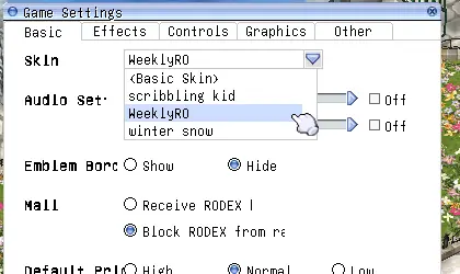 Classic interface option
